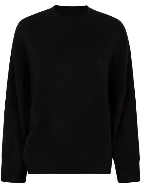 Pulover The Attico cu broderie negru