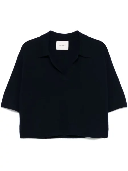 Top Lisa Yang albastru