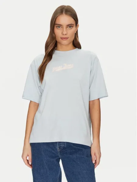 Guess Jeans Marškinėliai mėlyna