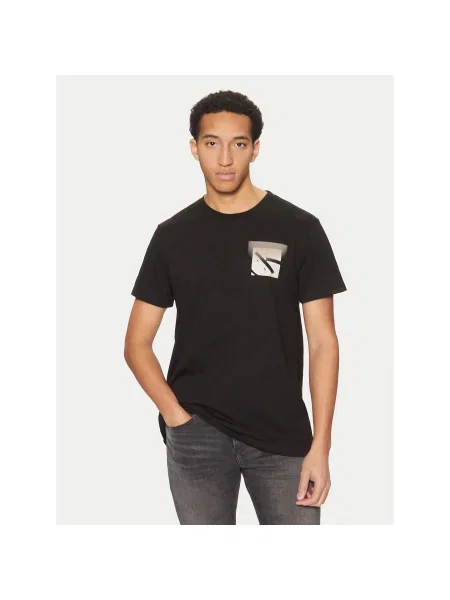 Calvin Klein Jeans Póló Soft Box Monogram Regular Fit fekete