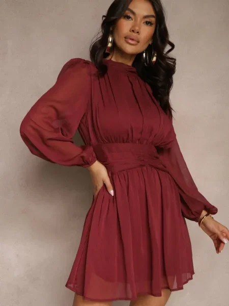 Rochie Gelabine bordo