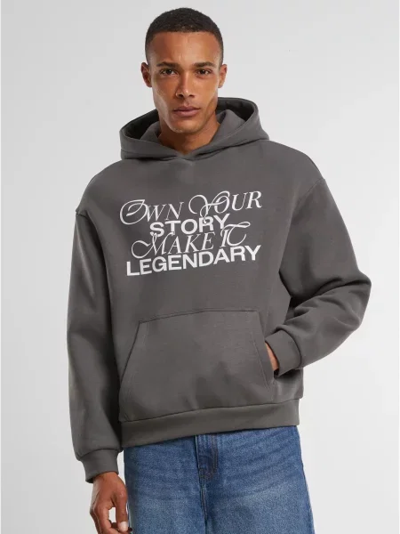 Majica s kapuljačom Mister Tee siva