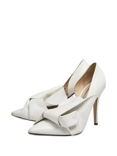 Pantofi cu toc N°21 din piele alb