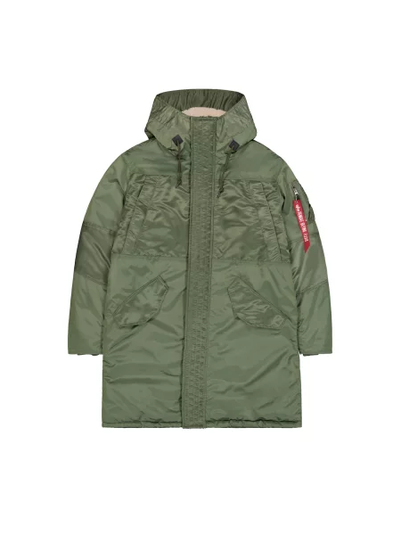 Geacă parka Alpha Industries verde