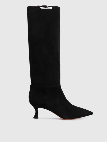 Замшеві чоботи Santoni чорні