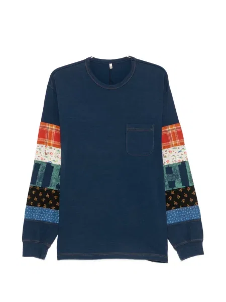 Lung tricou Khoki albastru