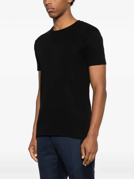 Tricou Tom Ford cu decolteu rotund negru