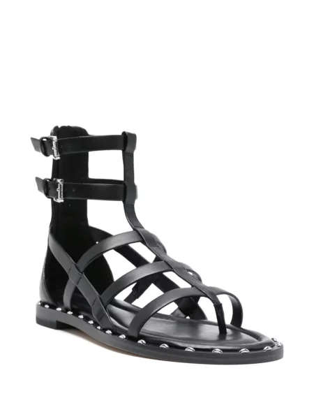 Sandale Michael Kors cu cataramă cu tepi negru