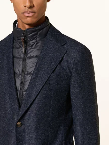 Windsor. Žerzejové Sako Extra Slim Fit S Odnímatelným Lemem tmavě modrá