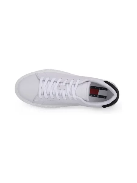 Tenisice Tommy Jeans Leather Outsole White YBR bijela