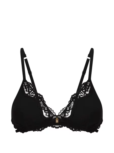 Sutien triunghi Moschino din dantelă negru