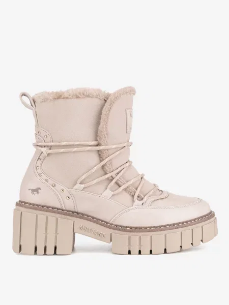 Mustang Зимни обувки бежов