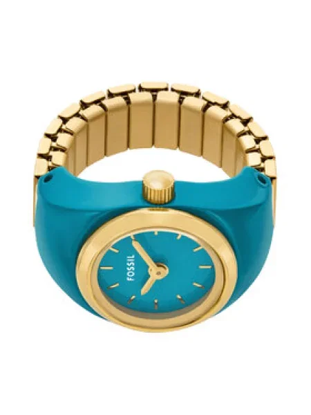 Hodinky Fossil Watch Ring modrá