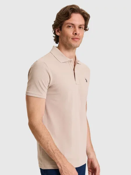 Поло US Polo бежевий