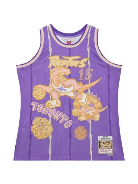 Cămașă Mitchell & Ness din jerseu violet