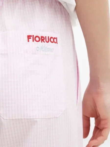 Pantaloni Fiorucci în carouri roz