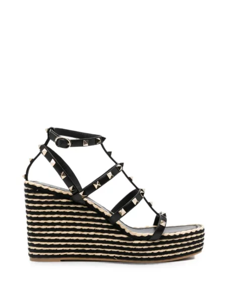 Espadrile Valentino Garavani cu pană negru