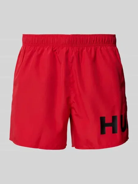 Kąpielówki Hugo z nadrukiem czerwone