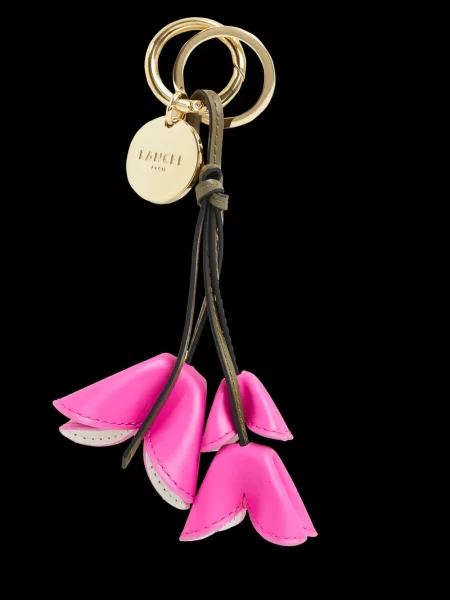 Pandantiv Lancel cu model floral roz
