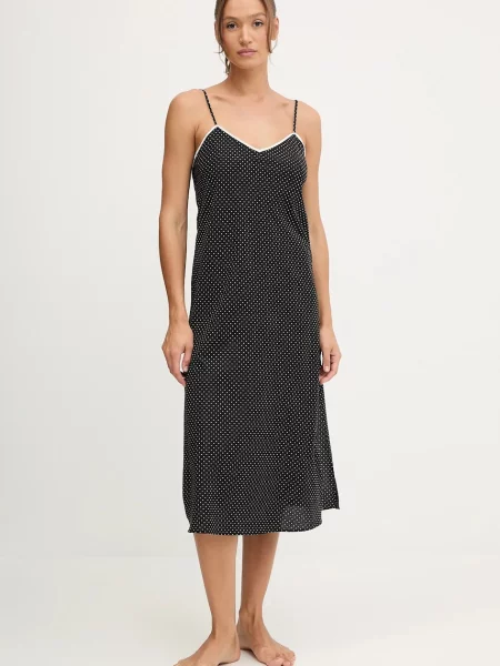 Нощница Lauren Ralph Lauren дамска черно