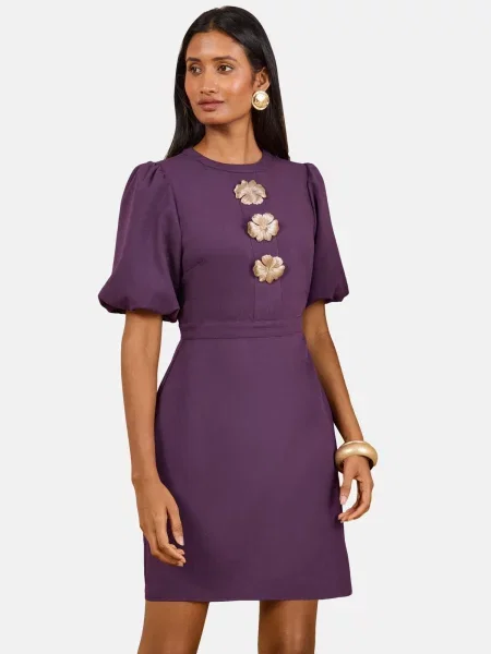 Love & roses Rochie lila