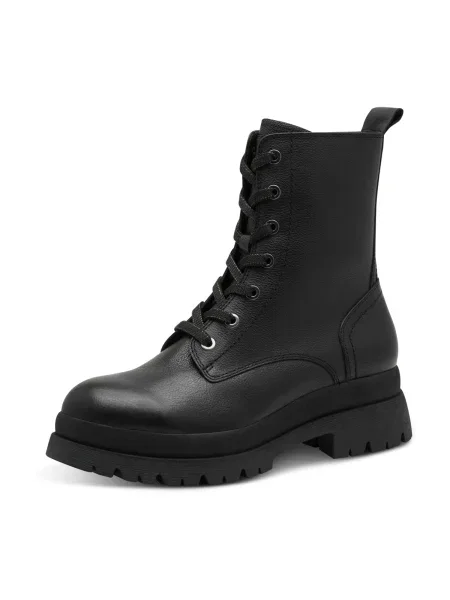 Gležnjarji Tamaris z vezalkami črna