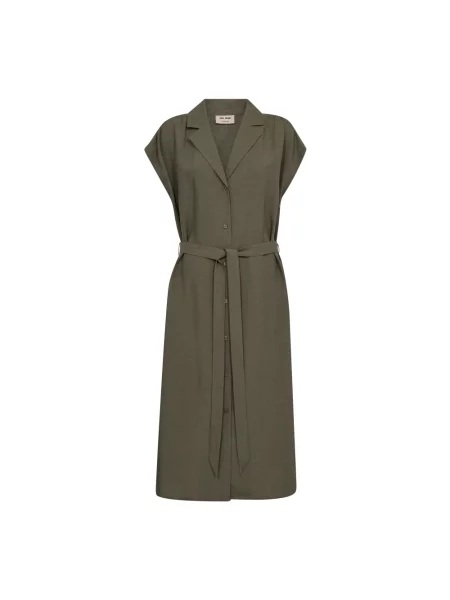 Mos Mosh sukienka midi prosta zielony