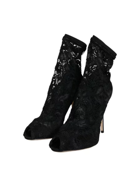 Botki Dolce And Gabbana skórzane czarne