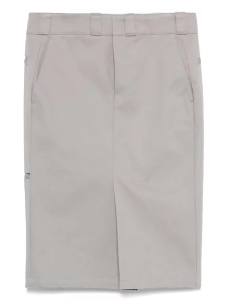 Fustă midi Maison Margiela până la genunchi gri