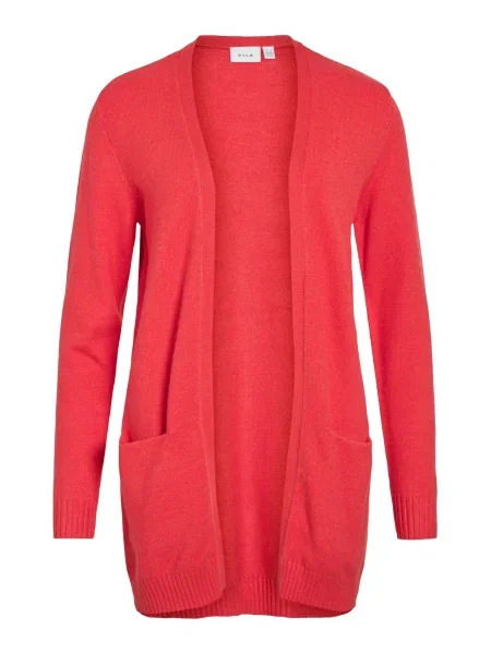 VILA Geacă tricotată VIRil deschis roșu