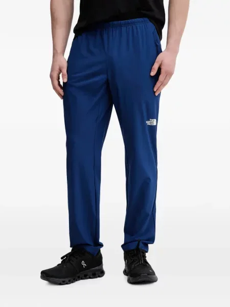 Pantaloni The North Face cu imagine alergare albastru