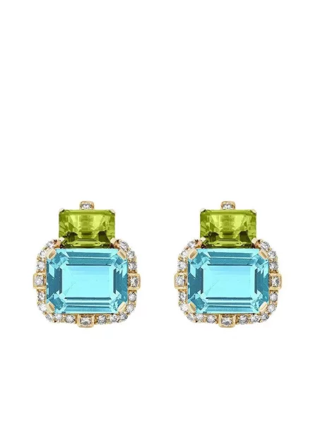 Diamant cercei Goshwara galben