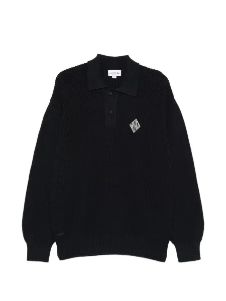 Gulerat tricou polo Lacoste negru