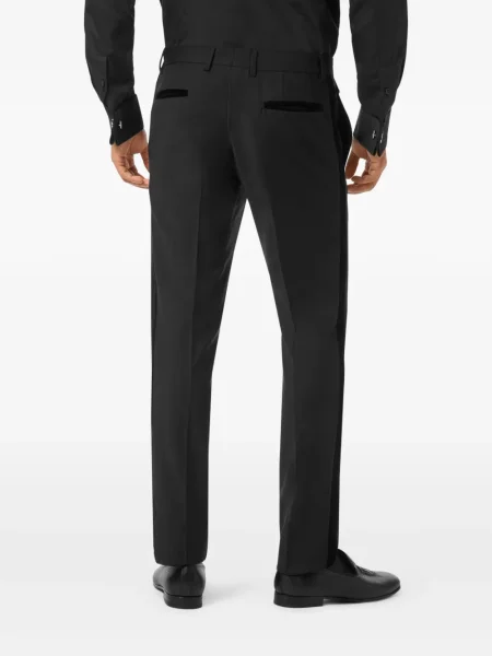 Pantaloni Billionaire de catifea clasici negru