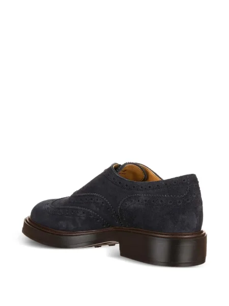 Лоуфъри Tod's с връзки с дантела синьо