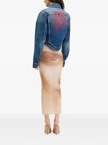 Traper jakna Jean Paul Gaultier s printom plava