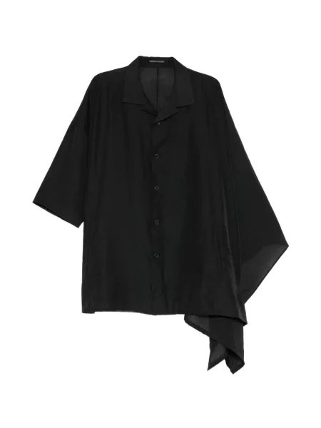 Cămașă Yohji Yamamoto asimetrică negru