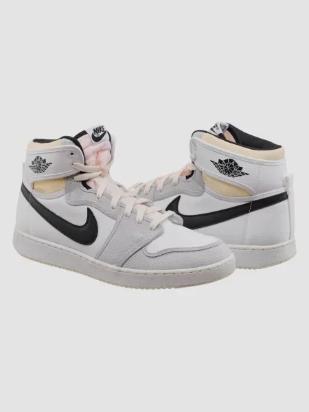 Кожаные кроссовки Jordan Air Jordan 1 серые