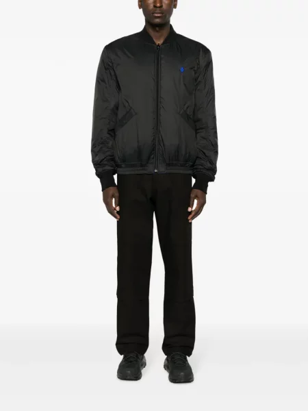 Raštuota bomber striukė Marcelo Burlon County Of Milan grįžtamasis juoda