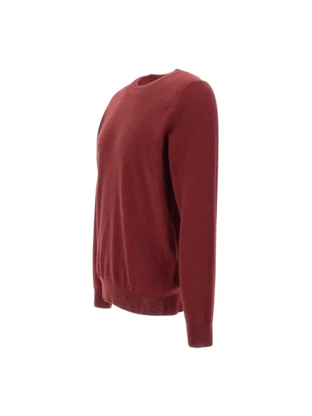 Sweter Kangra wełniany czerwony