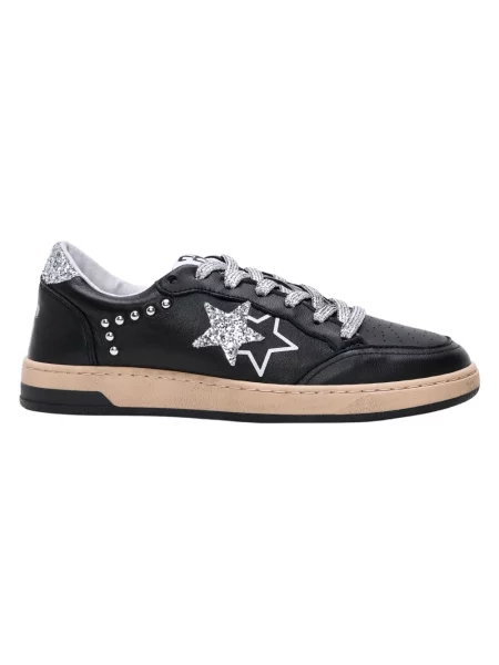 Sneakersy 2star skórzane czarne