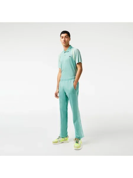 Lacoste Spodnie Dresowe O Regularnym Kroju Piqué zielone