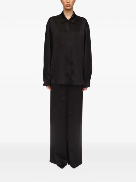 Stras pantaloni David Koma negru