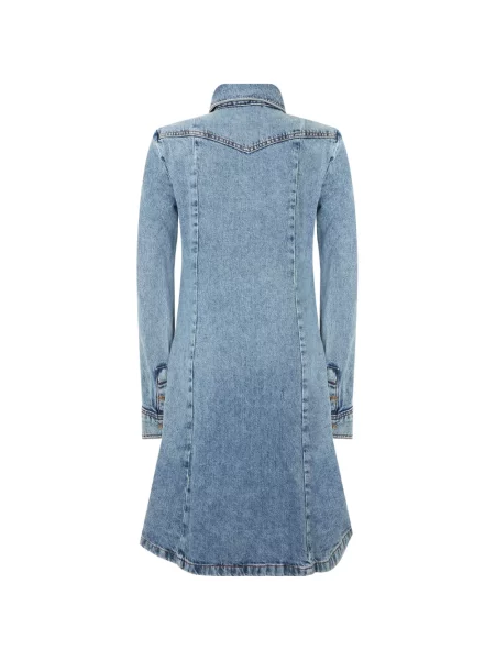 Rochie mini Moschino evazată albastru