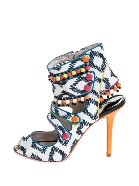 Sandály Sophia Webster s korálky bílé