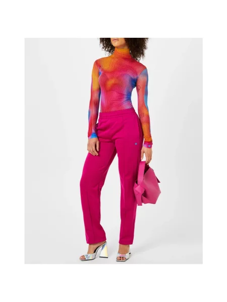 Spodnie dresowe Acne Studios różowe