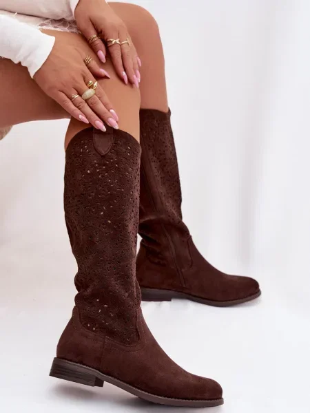 Kotníkové boty S. Barski bez podpatku bílé