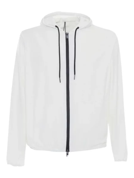 Bunda Tombolini s kapucí bílá