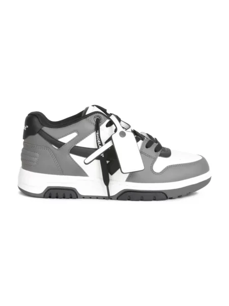 Sneakersy Off-white skórzane biznesowe białe