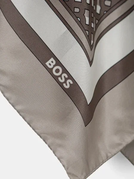 Fular Boss de mătase negru